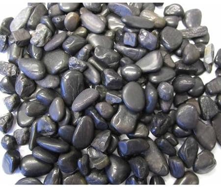 Exotic Pebbles &amp; Aggregates Black Polished Gravel