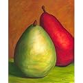 Two Pears Canvas Wall Art - 18x22"