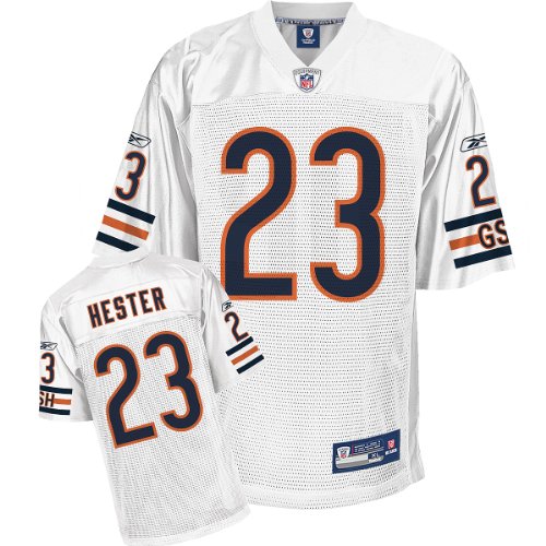Reebok Chicago Bears Devin Hester Replica White Jersey Small