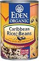 Eden Organic Rice & Beans, Caribbean Black Bean, Lundberg Brown Rice, 15-Ounce Cans (Pack of 12)