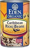 Eden Organic Rice & Beans, Caribbean Black Bean, Lundberg Brown Rice, 15-Ounce Cans (Pack of 12)