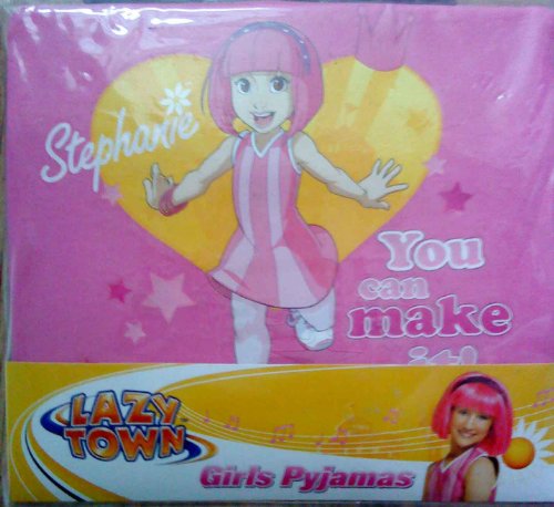 official lazy town stephanie pyjamas for age 18-24 months - image different to that shown