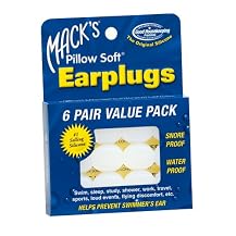Mack's Silicone Earplugs Value Pack- 6 Packs -(60 Ear Plugs Total)