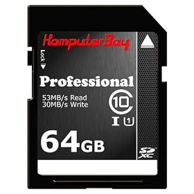 Komputerbay 64GB SDXC Secure Digital Extended Capacity Speed Class 10 UHS-I Ultra High Speed Flash Memory Card 30MB/s Write 53MB/s Read 64 GB