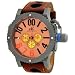 Adee Kaye #AK7220-MT93 Men's Titanium Finish Oversized Chronograph Watch