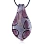 Autumn Red Leaf Drop Murano Glass Pendant