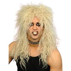 Herren Hardrock Per�cke Rockerper�cke Blond blonde Karneval Fasching Rocker