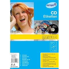 Avery Zweckform ELD001 e100 KingSize CD-Etiketten LCI 117 mm+ZH 20 Blatt