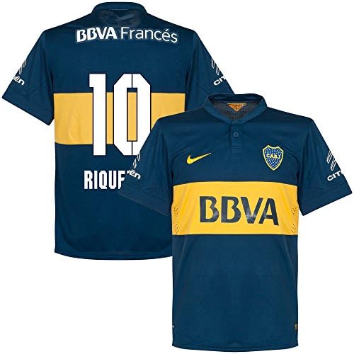 Boca Juniors Home Riquelme Jersey 2015 (Fan Style Printing) - M