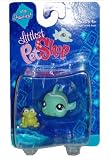 Littlest Pet Shop Single pack fanciest green clown fish with frog #718