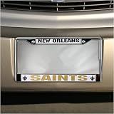 Review Football Fanatics  / Express New Orleans Saints Chrome License Plate Frame