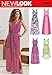 Simplicity New Look Pattern 6282 Misses Dress in Two Lengths with Hem Variations Sizes 4-6-8-10-12-14-16