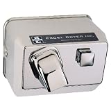 Excel Dryer 76-C Cast Cover Series Hands On Push Button Surface Mounted Hand Dryer - Chrome Plated by Excel Dryer