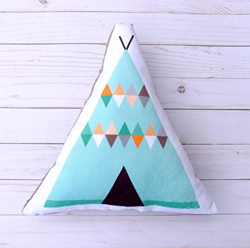 Minky Teepee Pillow - Decorative Nursery Pillow - Tribal Pillow - Tribal nursery decor - Nursery decor pillow - minky pillow - boho decor