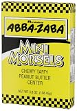 Annabelle's Abba-Zaba Mini Morsels, Chewy Taffy Filled Peanut Butter Center, 3.8-Ounce Boxes (Pack of 12)
