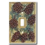 Decorative: Pinecone Lodge Single Switchplate
