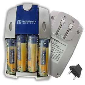 Fujifilm Finepix S2950 Digital Camera Battery Charger Replacement of 4 AA NiMH 2800mAh Rechargeable Batteries, with Charger