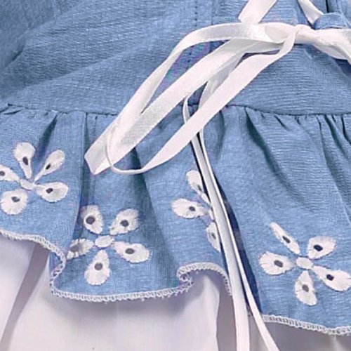 Small Springtime Chambray Corset Dog Dress