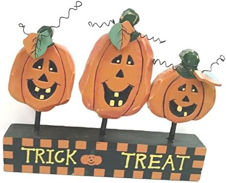 Wooden Trick or Treat Pumpkin Sign
