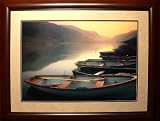 Hazy Landing by Peter Adams 46-Inch-by-36-Inch Framed Print