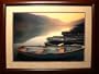 Hazy Landing by Peter Adams 46-Inch-by-36-Inch Framed Print