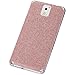 Fosmon SHINING-DIAMOND Front + Back Protective Skin with Clear Screen Protector Shield for Samsung Galaxy Note 3 / Note III (Pink)