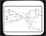Mouse Pad with black and white, Michigan, road