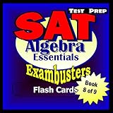 sat test prep algebra review exambusters flash cards workbook 8 of 9 sat exam study guide exambusters sat
