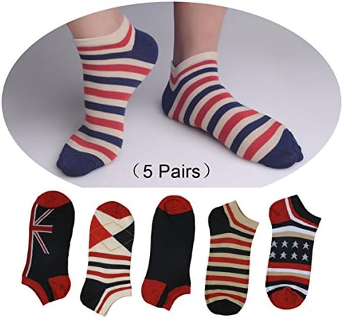 HCSocks Men's Hiking Socks Best Cotton Hiking Socks For Men (5 Pair)