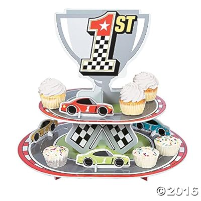 Race Car Birthday Cupcake Stand