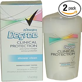 Degree Clinical Protection, Anti-perspirant and Deodorant, Active  Clean, 1.7-Ounce Stick (Pack of 2)