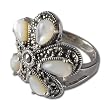 Designer Ring Sterling Silver Pearl Jewelry US Size 6