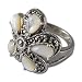 Designer Ring Sterling Silver Pearl Jewelry US Size 6