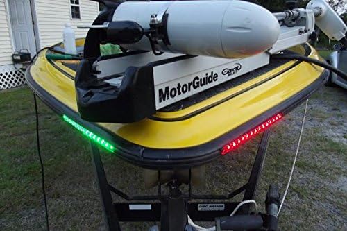 Bow LED Lighting RED & Green Navigation Kit Bass Boat Pontoon Kayak Conoe