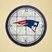 NFL New England Patriots Stained Glass Wall Clock
