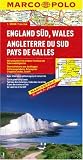  : Grossbritannien: MARCO POLO Regionalkarte England S&uuml;d/Wales 1 : 300 000: Tl 1/2