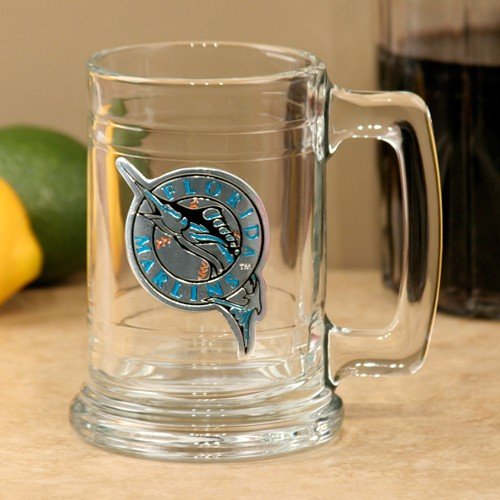 Florida Marlins 15oz. Team Logo Tankard Glass