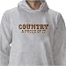 Country and Proud Of It Sweatshirt, Mens Country Western Cowboy Hoodie, X-Large, Lt Gray