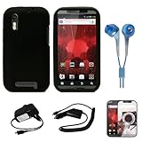 Black Protective Silicone Skin for Motorola Droid Bionic XT865 (Verizon Wir ....