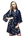Skyfitting Women's Cotton Short Kimono Robe, Short Length Bridesmaid Robes