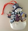 Frosty The Snowman Handmade Christmas Tree Ornament