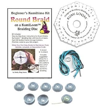 Set A Shopping Price Drop Alert For Kumihimo Starter Kit: KumiLoom Disk/Bobbins/Booklet/Cord