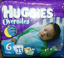 Huggies Overnites Extra Absorbency Diapers, Step 6 (35 lb), 23-Count