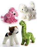 Set of 4 KooKeys Interactive Stuffed Plush Animals