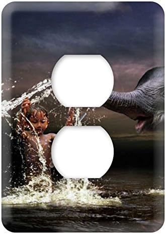 WaPlate - Shower with dumbo - Switch Plate Outlet Cover