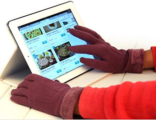 CooSports Women¡¯s Fleece Full Finger Cool-proof Touchscreen Winter Glove One Size Darkred