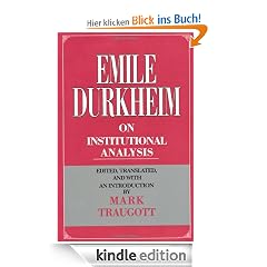 Emile Durkheim on Institutional Analysis (Heritage of Sociology Series)