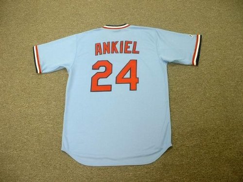 RICK ANKIEL St. Louis Cardinals 1980's Majestic Cooperstown Throwback Away Baseball Jersey, XL