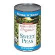 Westbrae Natural Vegetarian Organic Sweet Peas, Organic, Vegetarian, 15 Ounce Cans (Pack of 12)