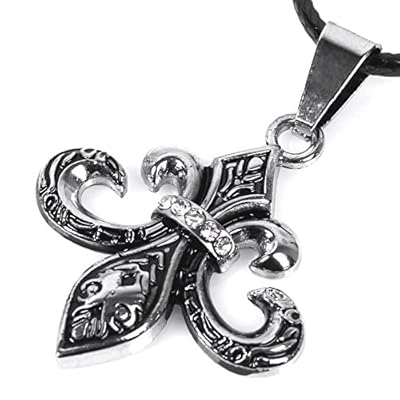 Modern Fantasy European And American Fashion Flower With Rhinestone Stainless Steel Pendant Necklace